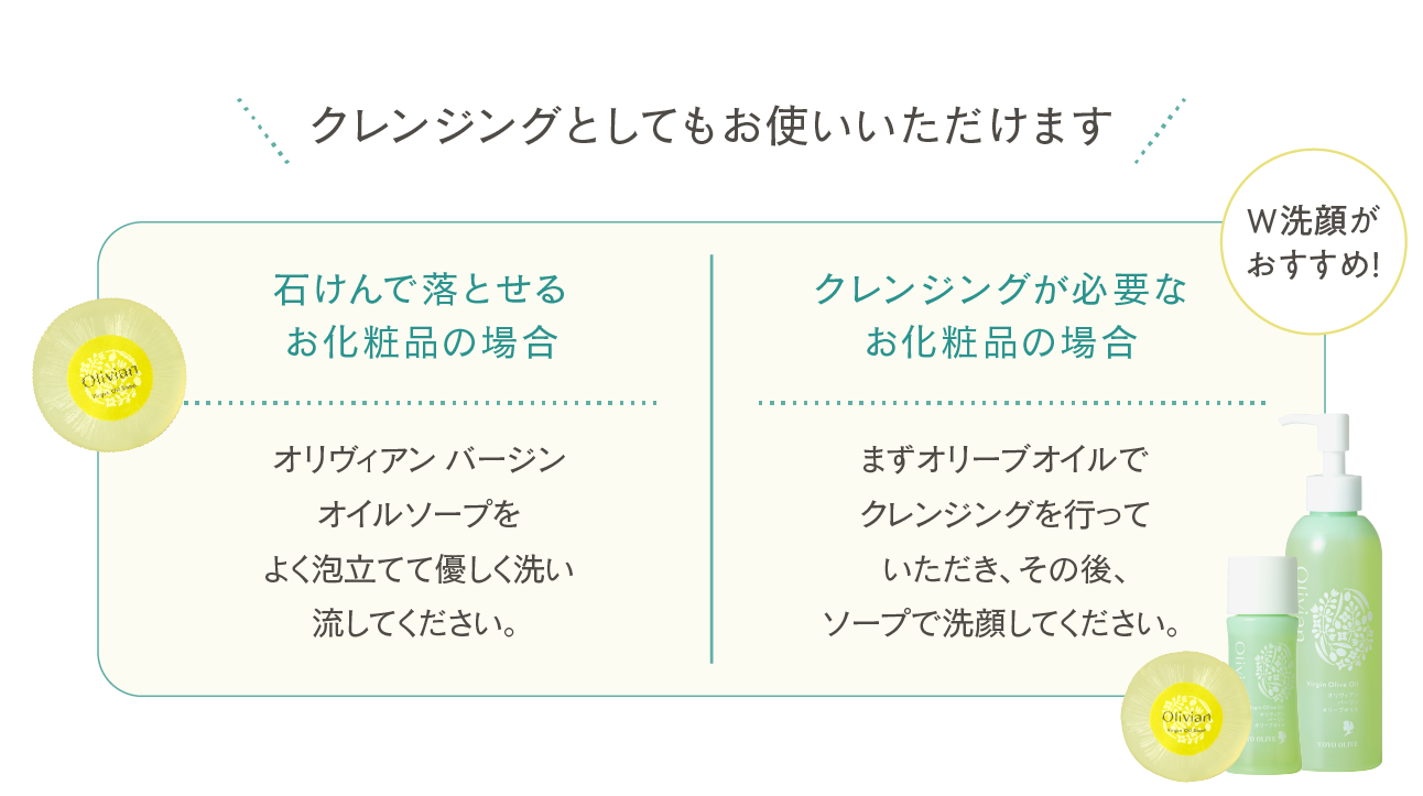 クレンジングとしてもお使いいただけます。