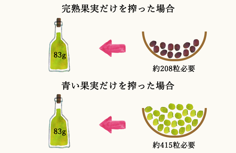 必要な果実量