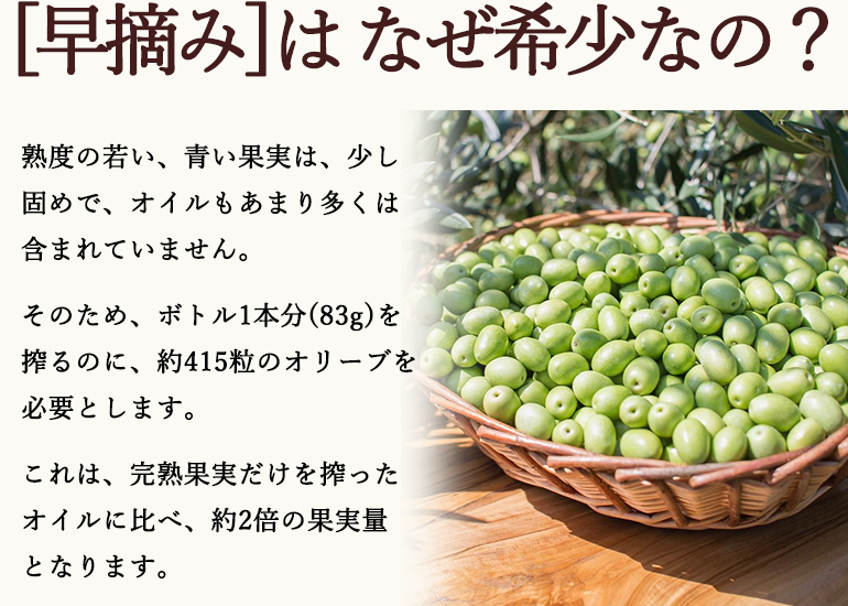[早摘み]はなぜ希少なの？